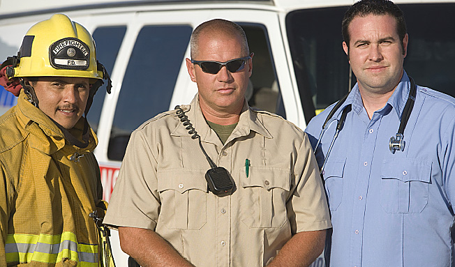 Fireman, Police and EMT