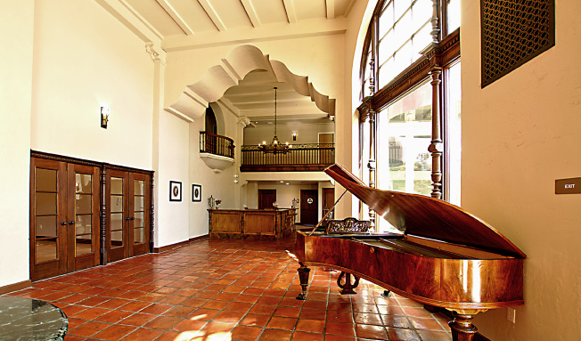 Interior Lobby with Grand Piano